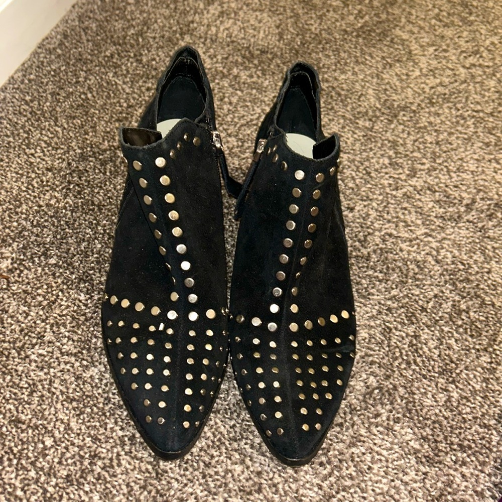 Black and Gold short Booties